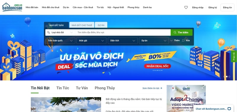 Top 10 trang web đưa thông tin bất động sản TP Bắc Ninh uy tín nhất